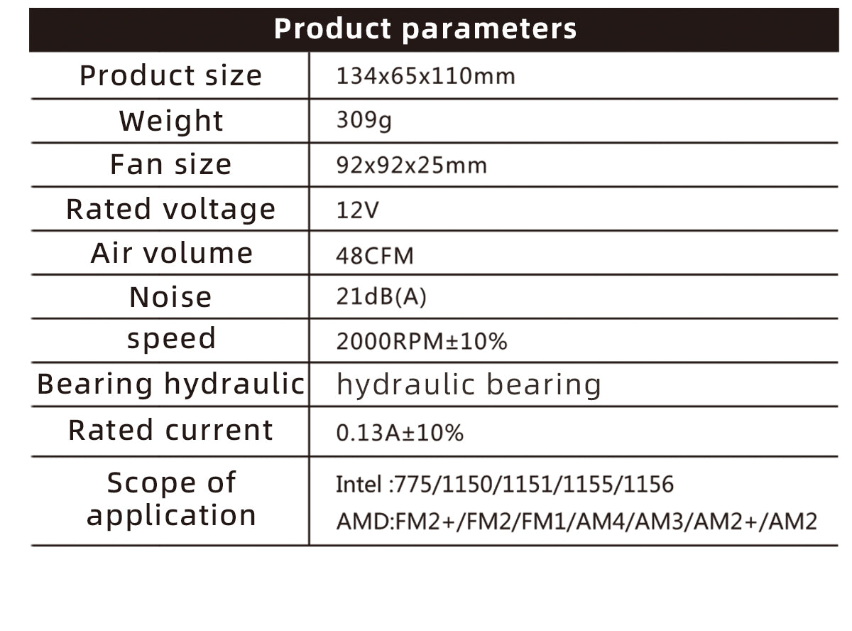 SC200 CPU Air Cooler