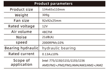 SC200 CPU Air Cooler